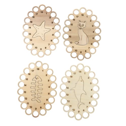 ARTIBETTER Compact Thread Organizing Set 4pcs Cross Stitch Thread Storage Plates Embroidery Floss Organizer