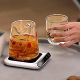 「3段階速度設定・恒温55℃」 MACOLAUDER カップウォーマー 1時間自動オフ USB給電式 加熱コースター コーヒーウォーマー ドリンクウォーマー 水/お茶/コーヒー/牛乳など飲み物 オフィス/家庭用 軽量 ギフト