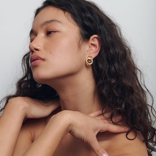 Baby Knot Earrings – Modern Twisted Knot Design – Bold Everyday Jewelry by Heaven Mayhem2