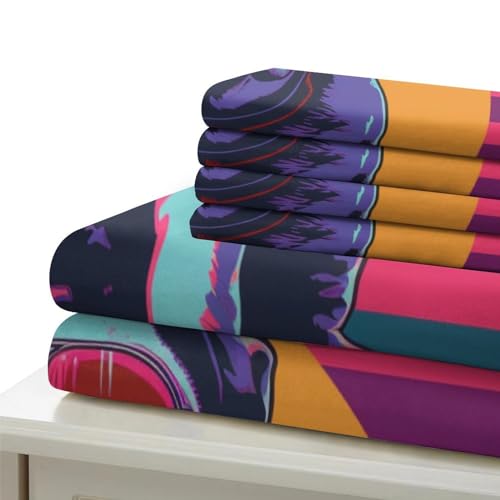 Parure de lit 3 pièces de qualité supérieure avec housse de couette en microfibre