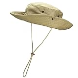 FALETO Outdoor Boonie Hat Cowboy Hat Safari Fishing Hats Sun Hat UV Protection Foldable Military Cap