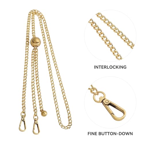 Image of Jiesinlov Purse Chain Adjustable Shoulder Strap with Small Metal Ball Replacement Transformation Crossbody Handbag