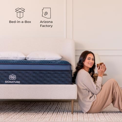 Image of Brooklyn Bedding Signature Hybrid Full 13 Inch Mattress, Soft Feel, CERTIPUR-US Certified Foam