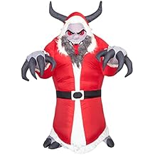 Costume Agent Inflatable Indoor/Outdoor Xmas Decoration Krampus Santa Clause Lawn