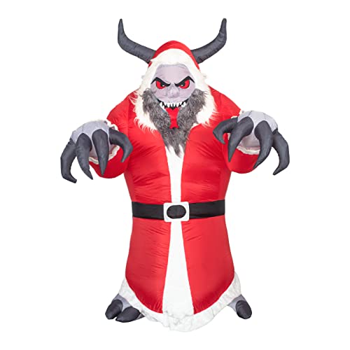 Costume Agent Inflatable Indoor/Outdoor Xmas Decoration Krampus Santa Clause Lawn
