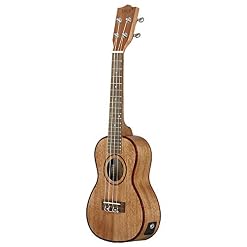 NING-MENG Ukulélé 24 pouces en bois Sapele avec lcd Eq - Les Beatles, Paul McCartney, John Lennon, RIngo Starr, George Harrison