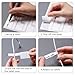 Yenblow 300 Pcs Charging Cable Labels Tags with Quick Drying Marker Pens, White Electronic Cord Labels, Waterproof Write On Wire Markers for Computers Laptop Audio HDMI Charger Cable Management