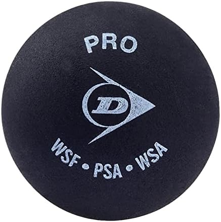 Dunlop 700108A Plastic Squash Ball, Size Standard (Black)