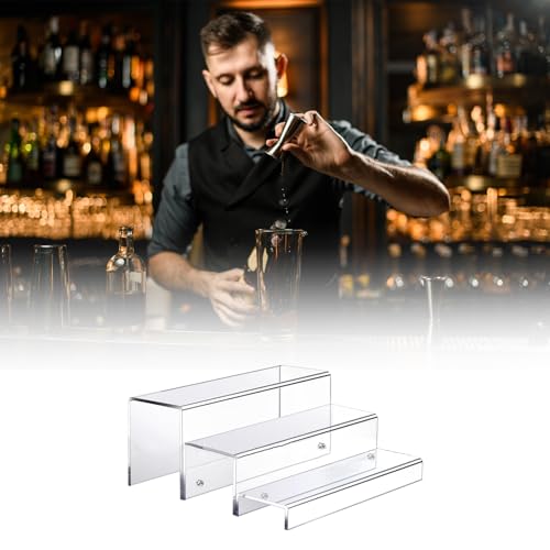 Soporte para botellas de vino de 3 niveles en acrílico miniatura 2