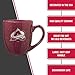 Rico Industries NHL Hockey Colorado Avalanche Maroon Personalized 16 oz Team Color Laser Engraved Speckled Ceramic Coffee Mug