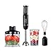 YFGQBCP 4 w 1Hand Blender, Chopper, robot kuchenny, 750W mikser elektryczny do zanurzania - Zawiera miskę i beaker