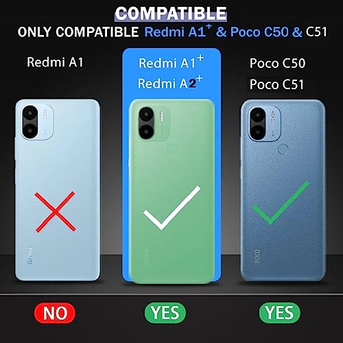 Image of COVERBLACK Rubber Silicone Back Cover for MI Poco C51 - Transparent