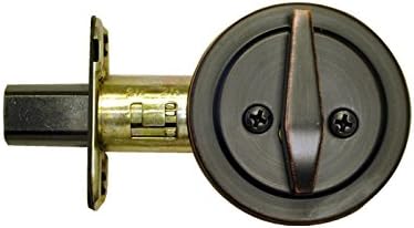 Better Home Products One-Sided Keyless Deadbolt for Front Door and Garage Door- Dark Bronze