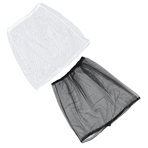 EXHUMKY 2 Piezas Red portátil mosquitera Mosquito Net protetor Solar bronceador con Protector Solar Sunscreen Neto protección contra Accesorio Aire Libre Senderismo poliéster
