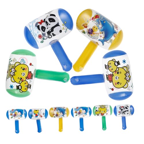 TOYANDONA 10stücke Aufblasbarer Hammer Für Junge Mädchen Mit Glocken Leichtes Und Sicheres Spielzeug Aus Hochwertigem Für Partys Und Aktivitäten