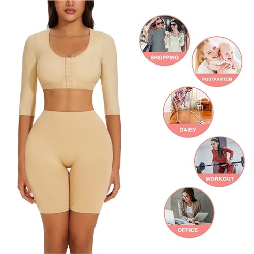 Gaine bras flasques solution avec ce body shaper compression avant noir en M - 6