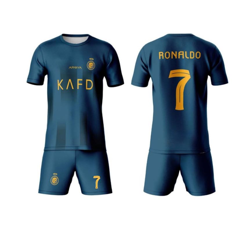 Image of Ronaldo 7 Jersey with Shorts for (Kids,Boys & Men)