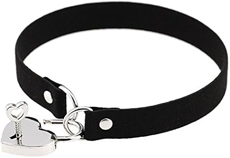 Amazon Co Jp Y Mty ワイエムティーワイ チョーカー レディース レザー リング ハート ブレスレット 首輪 人間用 ゴシックロリータ ゴスロリ ブラック ジュエリー