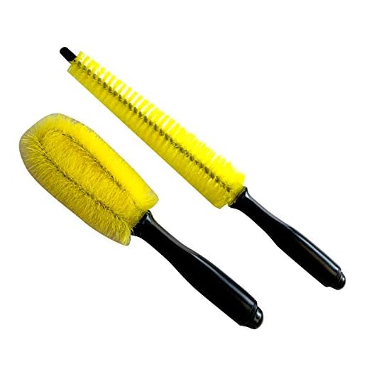 Melchioni 380005076 Kit de 2 Cepillo Lava Círculos para Limpieza Llantas, neumáticos Rueda de Coche, Moto y Otros