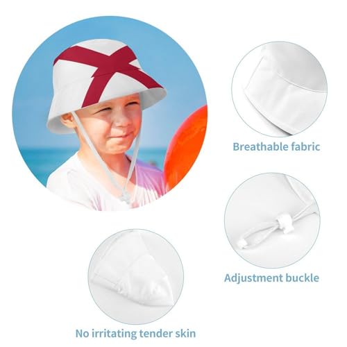 Alabama State FlagChildren's Bucket Hat for Boys and Girls, Breathable Summer Beach Hat52cm4
