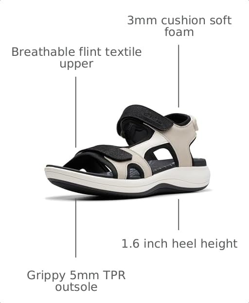 Image of Clarks Women's Mira Bay Flat Sandals