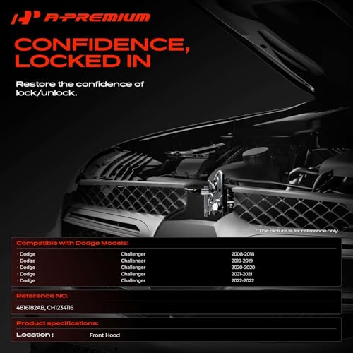 Cierre de capó delantero para Dodge Challenger: adiós a holguras 3