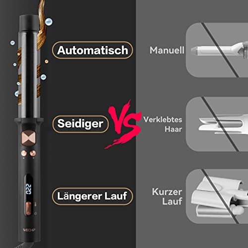 Foto von Lockenstab Automatisch 360° Rotierender, WeChip Lockenstab Große Locken 32 mm, [Nano-Titan-Beschichtung] Automatischer lockenstab für lange, mittellanges haare