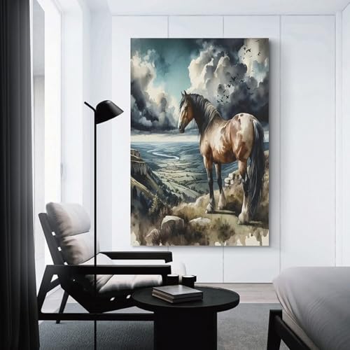 Impression sur toile cheval murale aux détails nets et haute définition - 3