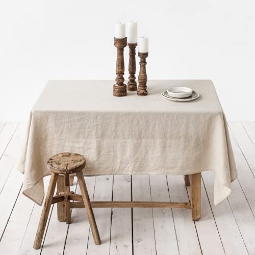 Magiclinen 100% Pure Linen Tablecloth - 59 X 79 In, European Flax Linen Table Cloth For Rectangle Table (Natural) #TOP5