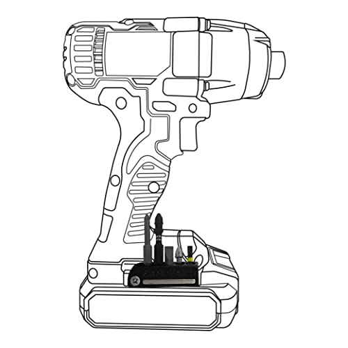 Embouts StealthMounts BH EOB BLK 2 Schwarzer Bithalter für OzitoEinhellBauer 2er Set Porte embout - vue 3