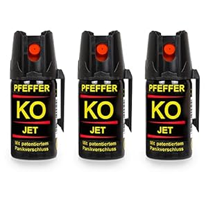 KO Jet Dog Defence Spray 40 ml Defence Spray Pepper Defender (KO Jet 40 ml Set of 3)