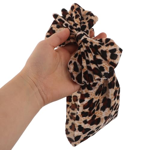 Bandeaux à nœud pour bébé et nouveau-né léopard extensible Yardwe