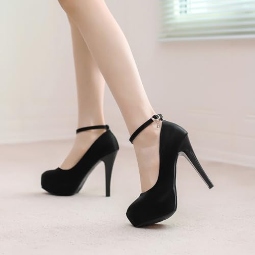 Super High Heel Ankle Strap Mary Jane Platform Women Shoes3