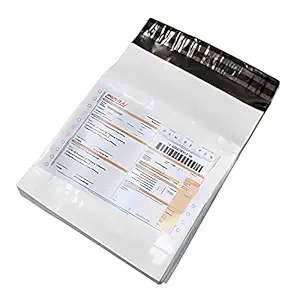 ProPc by ABS Industries 14X18 Inch [ Pack of 100 ] 60 Micron Courier bag with POD | Envelopes | Pouches | Security bag |Tamper Proof | Parcel Polybags for E-Commerce Online Shipping Packing Bags