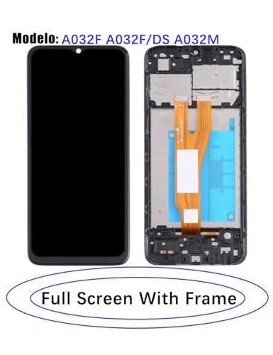 for Samsung A03 Core Screen Replacement with Frame for Samsung A032F A032F/DS A032M LCD Display Touch Digitizer Assembly with Repair Part Tools (A03 Core with Frame)