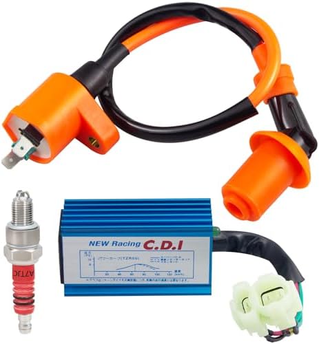 High Performance Ignition Coil & Spark Plug Wire For GY6 50cc-150cc Scooters & ATVs