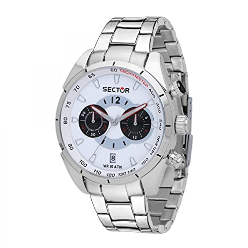 Sector No Limits Men's Watch Collection 330 Analogue Chronograph Quartz  R3273794004, One size, Bracelet : Amazon.com.be: Fashion