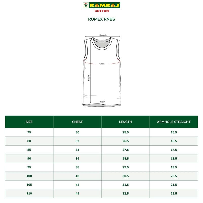 Image of RAMRAJ COTTON Men's Sleeveless Inner Vest