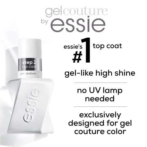 Essie Gel Couture Longwear Nail Polish Kit, Sheer Nude Pink, Fairy Tailor + Top Coat, 0.46 Fl Oz Each #TOP6
