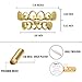 TOPGRILLZ 14K Gold Plated Open Face Top and Bottom Grillz for Your Teeth Vampire Grill Hip Hop Cosplay Costume Rapper Accessory (Golden Open)