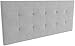 LA WEB DEL COLCHON - Cabecero tapizado Celio para Cama de 135 (145 x 70 cms) Gris Claro Textil Suave