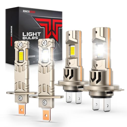 Image of Torchbeam H1 H7 LED Fog Bulbs Combo Kit, 180,000LM Super Bright, 4-Pack Set