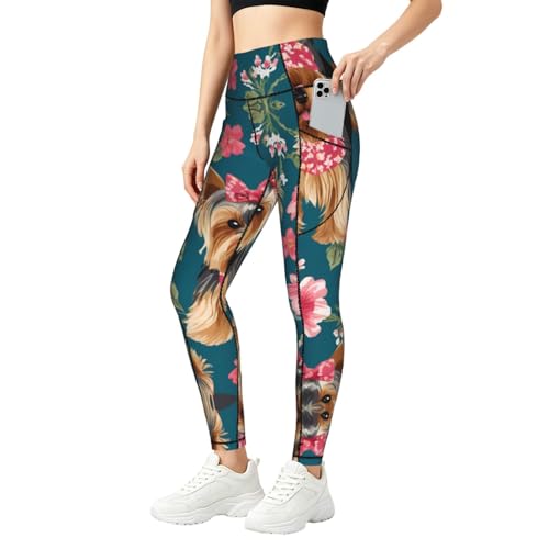 Leggings elásticos de Yorkie con bolsillos: entrena sin perder tus llaves ni el móvil