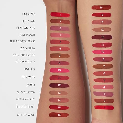 Image of HYUE HydraMatte Liquid Lipstick | 2.2ml | Spicy Tan Soft-Matte Long-Wear | Intense Color | with Jojoba, Almond & Gooseberry Extracts | Travel-Friendly | Precision Tip | 16 Bold Shades