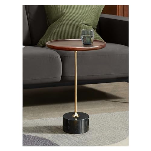 Table d'appoint en bois avec étagère de salon intégrée - 8