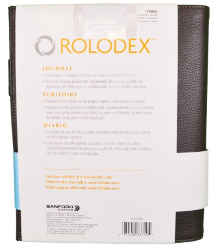 Diario Rolodex Low Profile marrón elegante con diseño profesional modelo 1733086 6