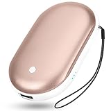 Handwärmer Wiederaufladbar,5200mAh Elektrisch Tragbare USB Taschenwärmer,Schnellladung,wiederverwendbarer,Wintergeschenk für Männer Frauen, für Raynauds Outdoor Jagd Golf Camping