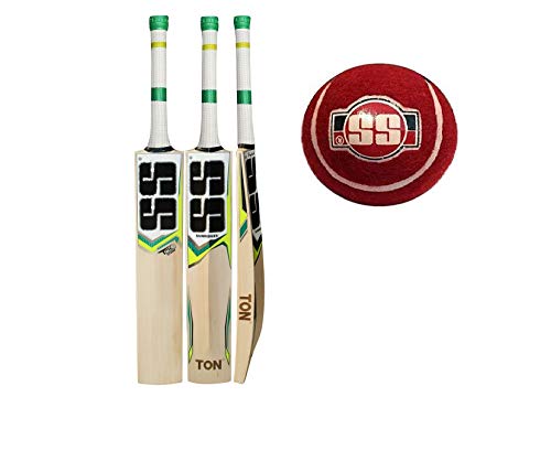SS T20 Storm Cricket Bat with Penn Extra Duty Tennis Ball (Bat Cover Included) : 2018 Edition