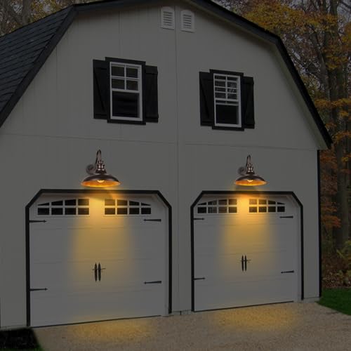 Rosient Exterior Farmhouse Barn Light, 2PCS Dusk to Dawn Outdoor Lighting, 16 Inch Vintage Outside Garage Lights Fixtures for Patio Frontdoor Entryway Doorway by Rosient - Image 6