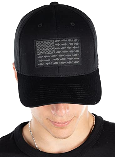 Funky Junque USA Flag Fish Snapback Hat #TOP10
